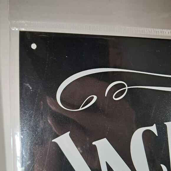 Black & White Jack Daniels Old No. 7 Label Large Premium Metal Tin Sign New!! - Picture 8 of 10